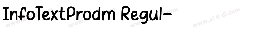 InfoTextProdm Regul字体转换